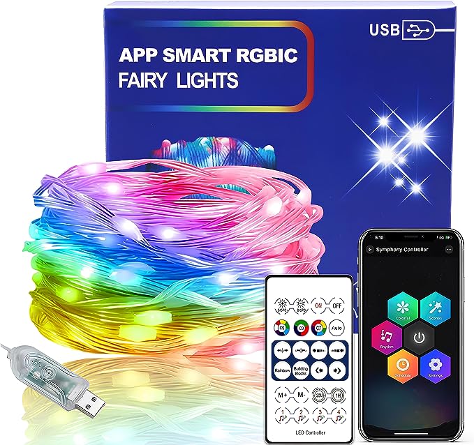 UVTaoYuan LED Color Changing Strip Lights RGB 5V USB 10m - Click Image to Close